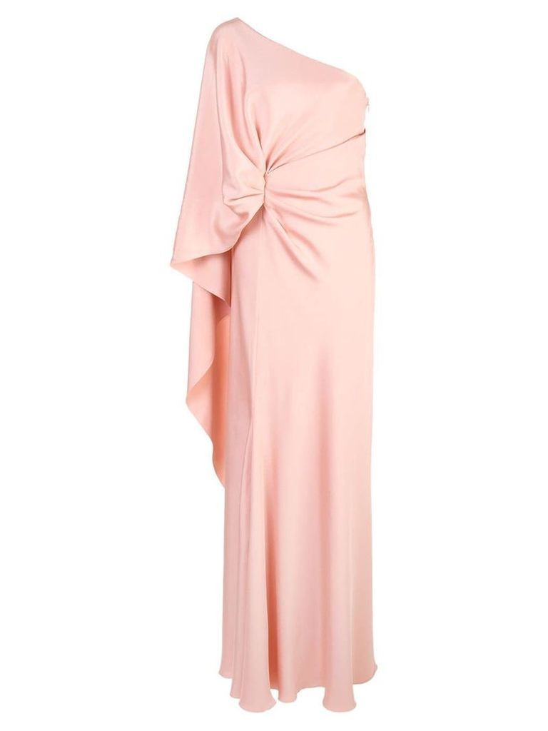 Alberta Ferretti one-shoulder gown - PINK
