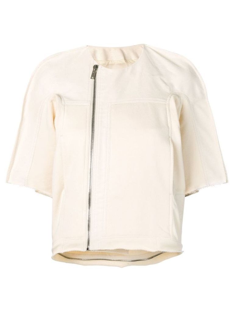 Rick Owens DRKSHDW oversized short-sleeve jacket - NEUTRALS