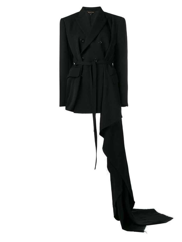 Comme Des Garçons asymmetric double-breasted coat - Black