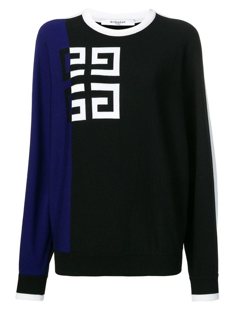 Givenchy contrast logo jumper - Black
