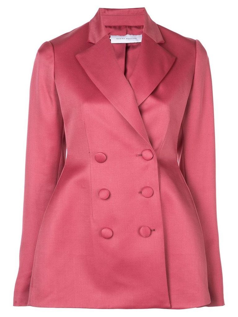 Marina Moscone double breasted blazer - Pink