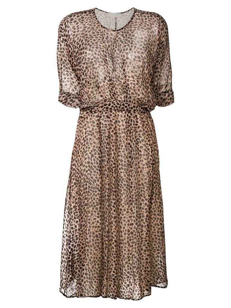 L'Autre Chose leopard print dress - Brown