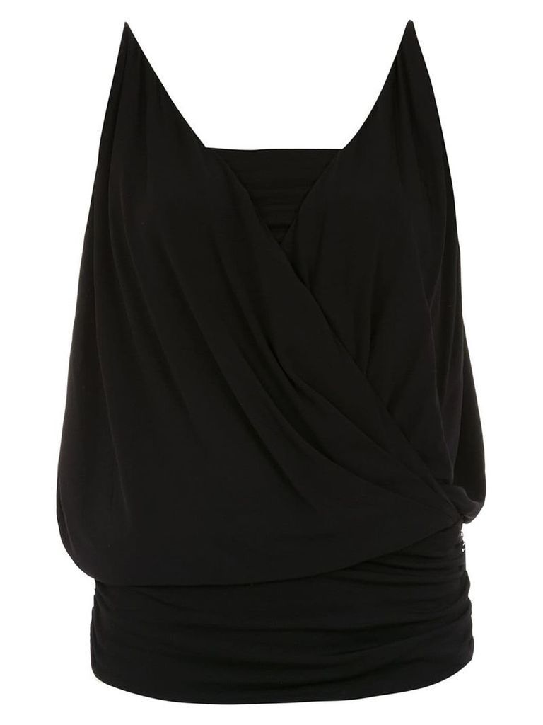 Tufi Duek wrap style blouse - Black