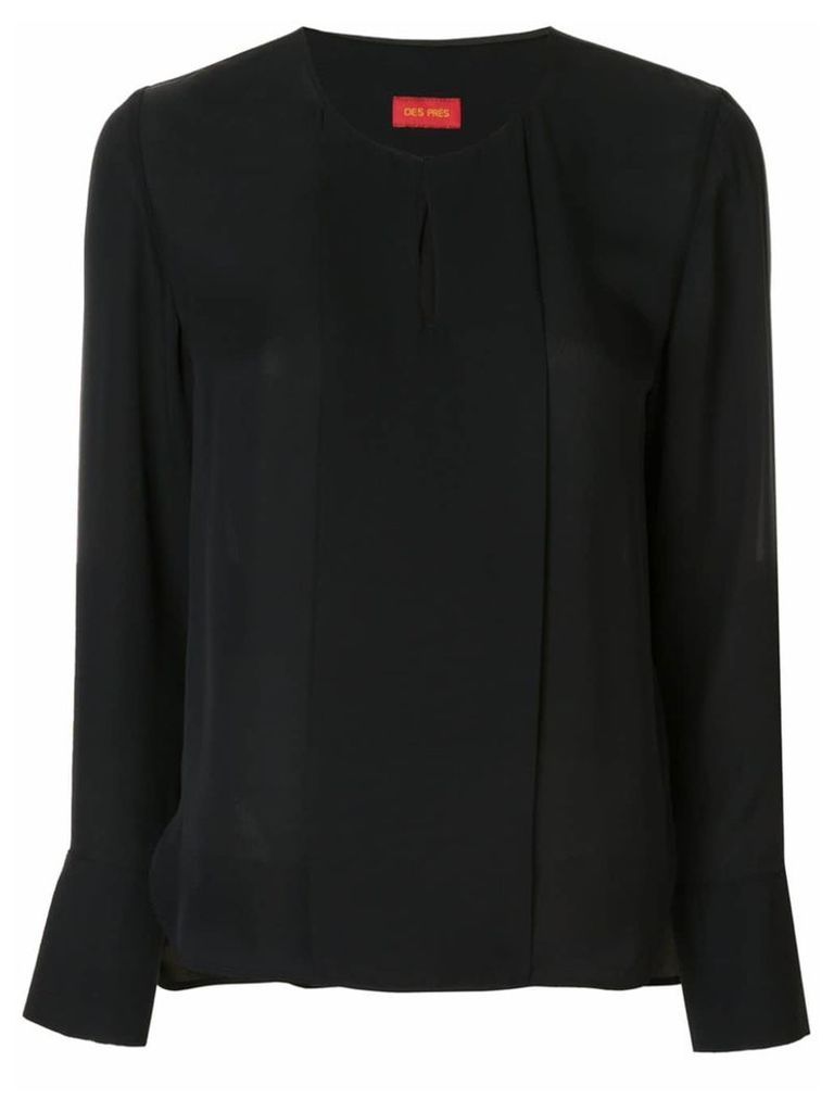 Des Prés simple blouse - Black