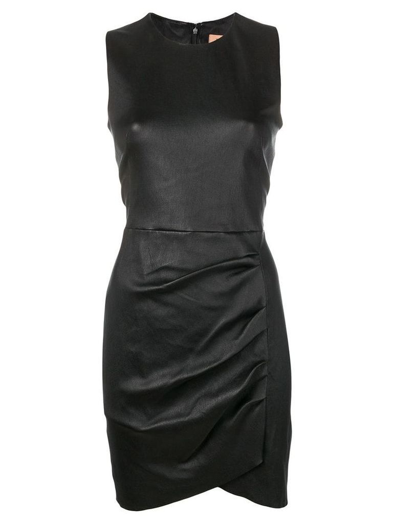 Yves Salomon leather dress - Black