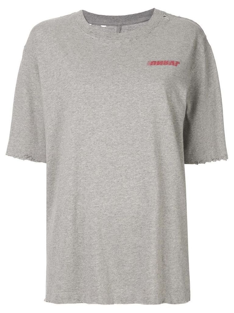 Unravel Project distressed effect T-shirt - Grey