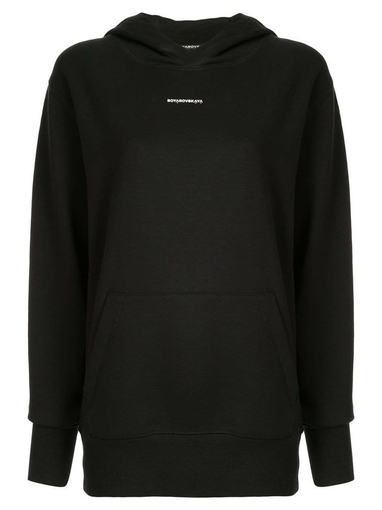 Boyarovskaya mini logo hoodie - Black
