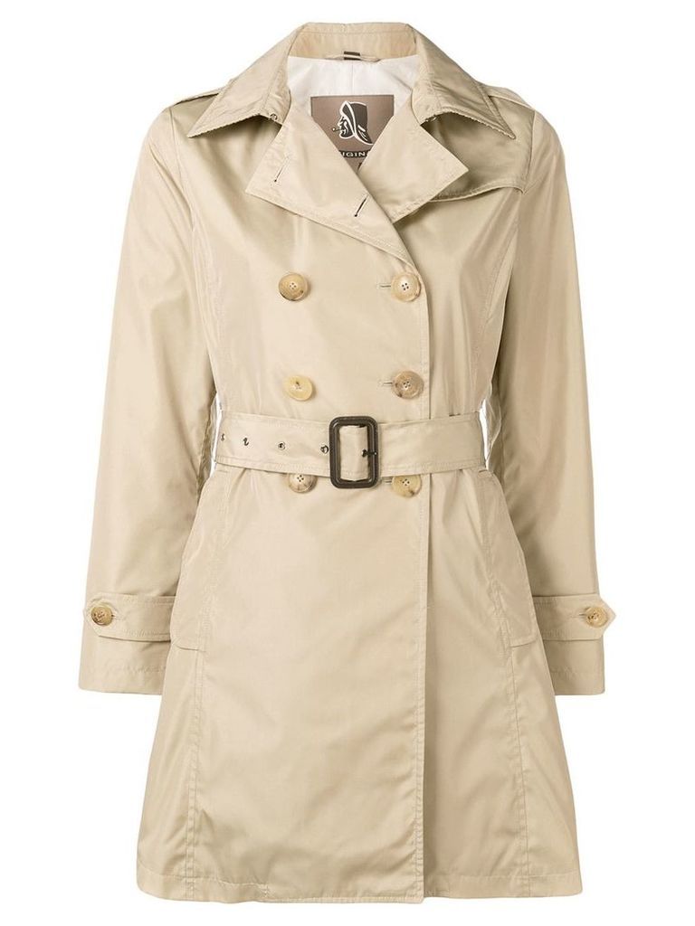 Sealup mid-length trench coat - NEUTRALS