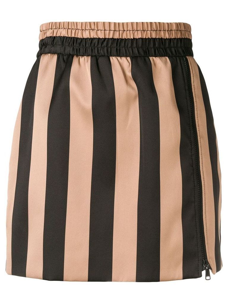 Nº21 striped skirt - Black