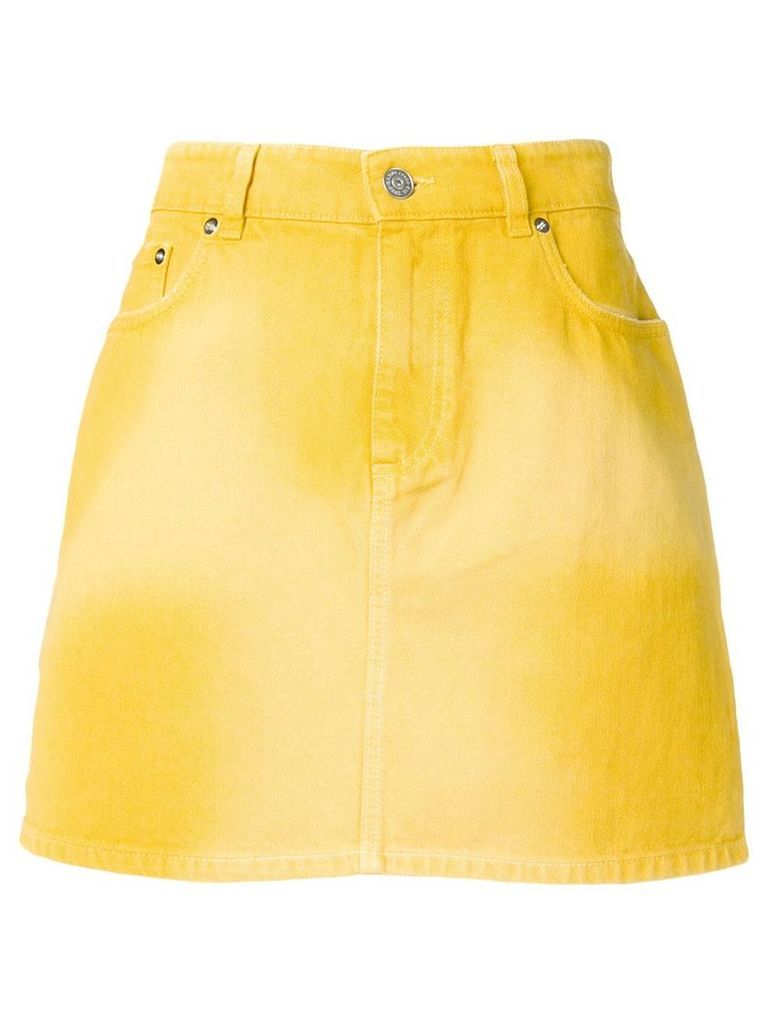 Ganni minion denim skirt - Yellow