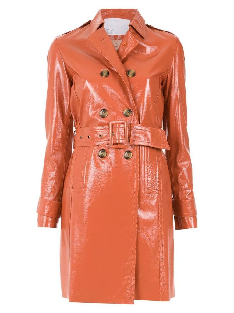 Nk leather trench coat - Brown