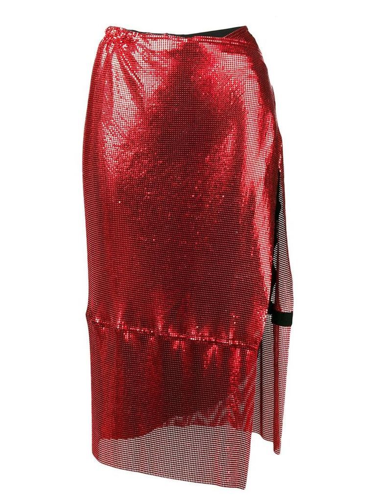 Poster Girl Syphera mesh skirt - Red