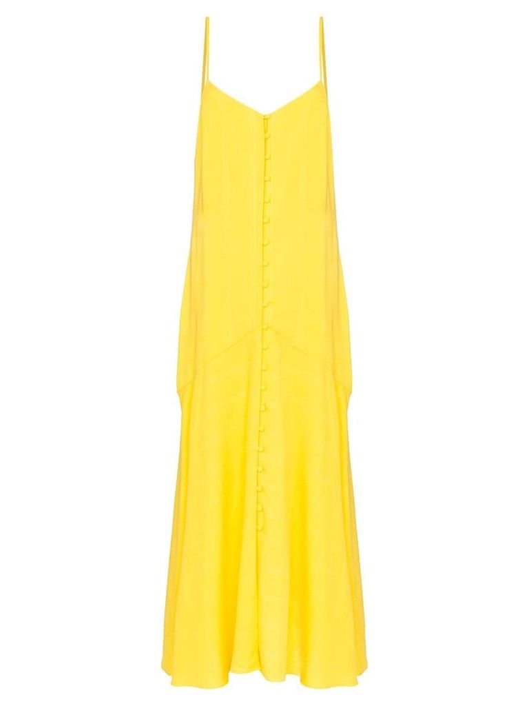 Mara Hoffman diana button-down maxi dress - Yellow
