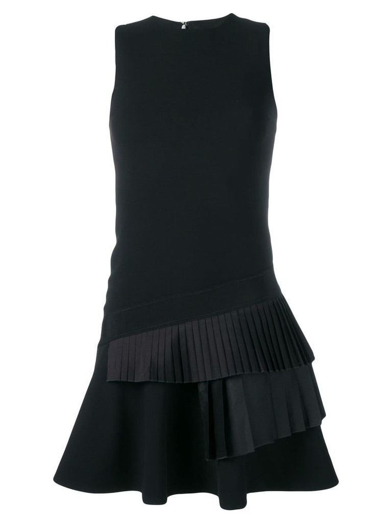Victoria Victoria Beckham pleated trim short dress - Black