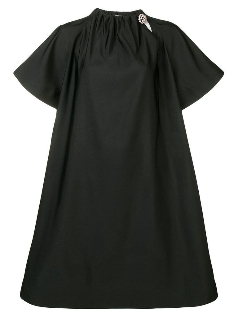 Calvin Klein 205W39nyc embellished collar midi dress - Black