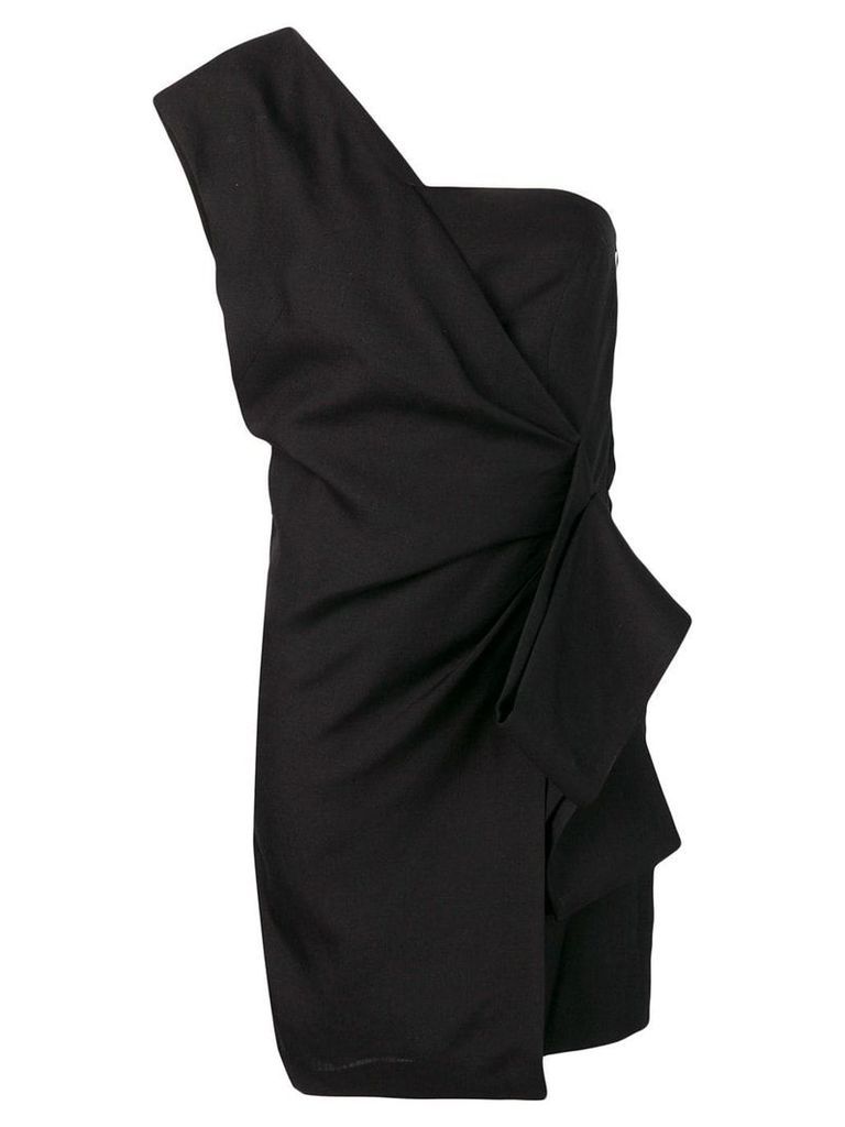 Victoria Victoria Beckham asymmetric mini dress - Black