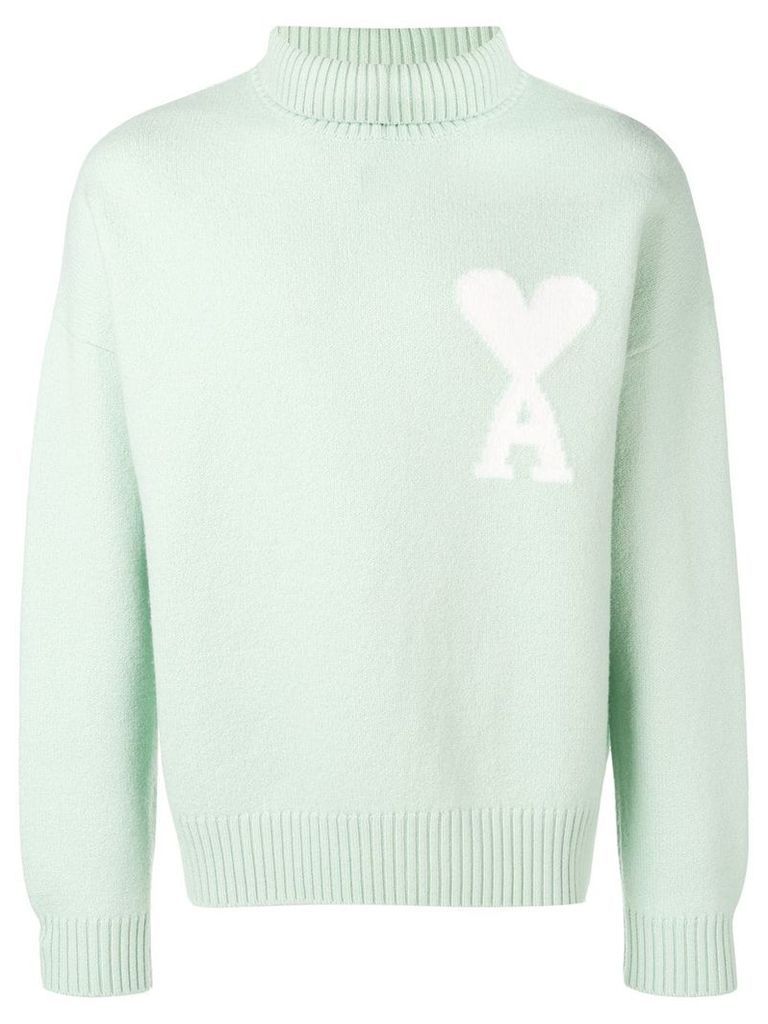Ami Paris Ami de Coeur oversize sweater - Green