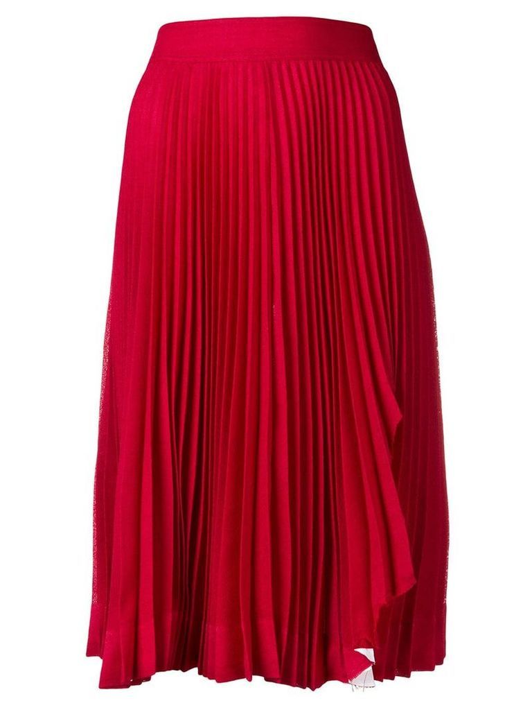 Calvin Klein 205W39nyc pleated midi skirt - Red