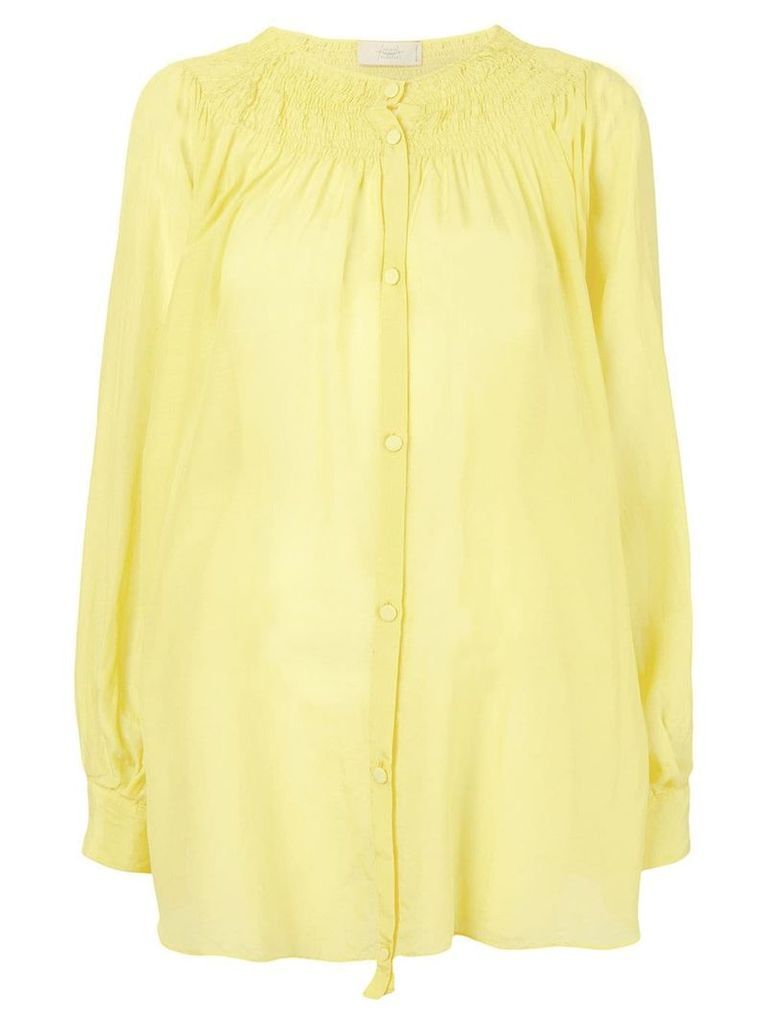 Maison Flaneur button-up shirt - Yellow
