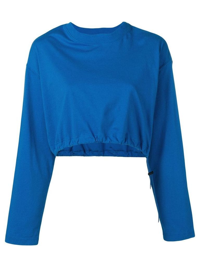 Unravel Project cropped sweatshirt - Blue