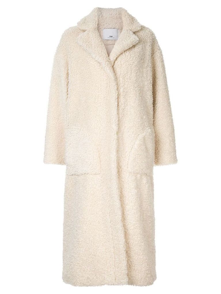 CAMILLA AND MARC Talli faux-shearling coat - White