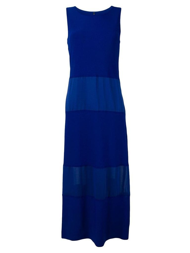 Pierantoniogaspari panelled long dress - Blue
