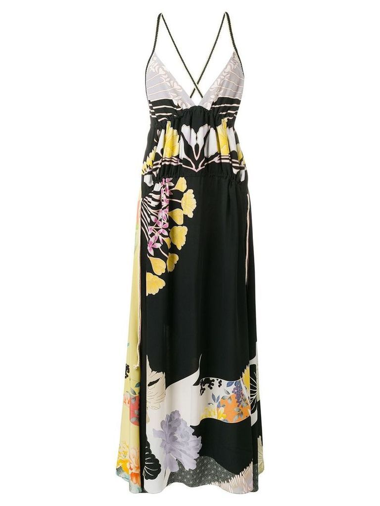 Etro floral print maxi dress - Black