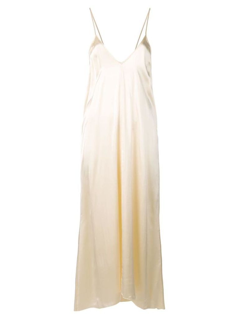 Forte Forte shaded satin dress with knot detail - NEUTRALS