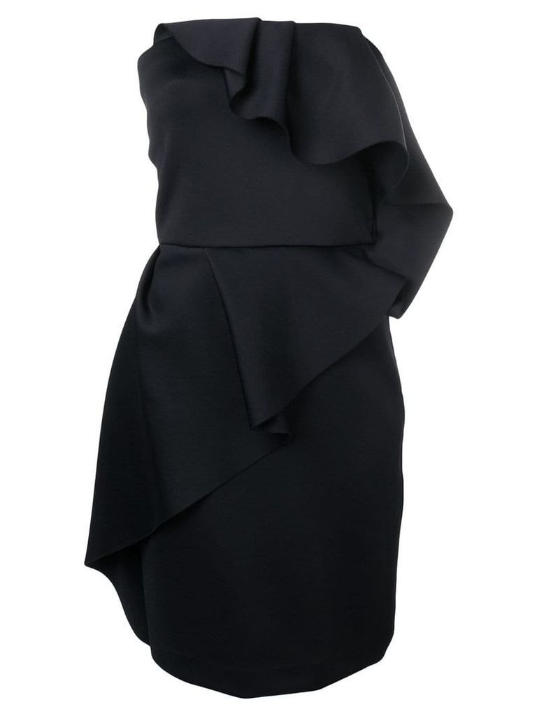 LANVIN ruffle bustier dress - Black