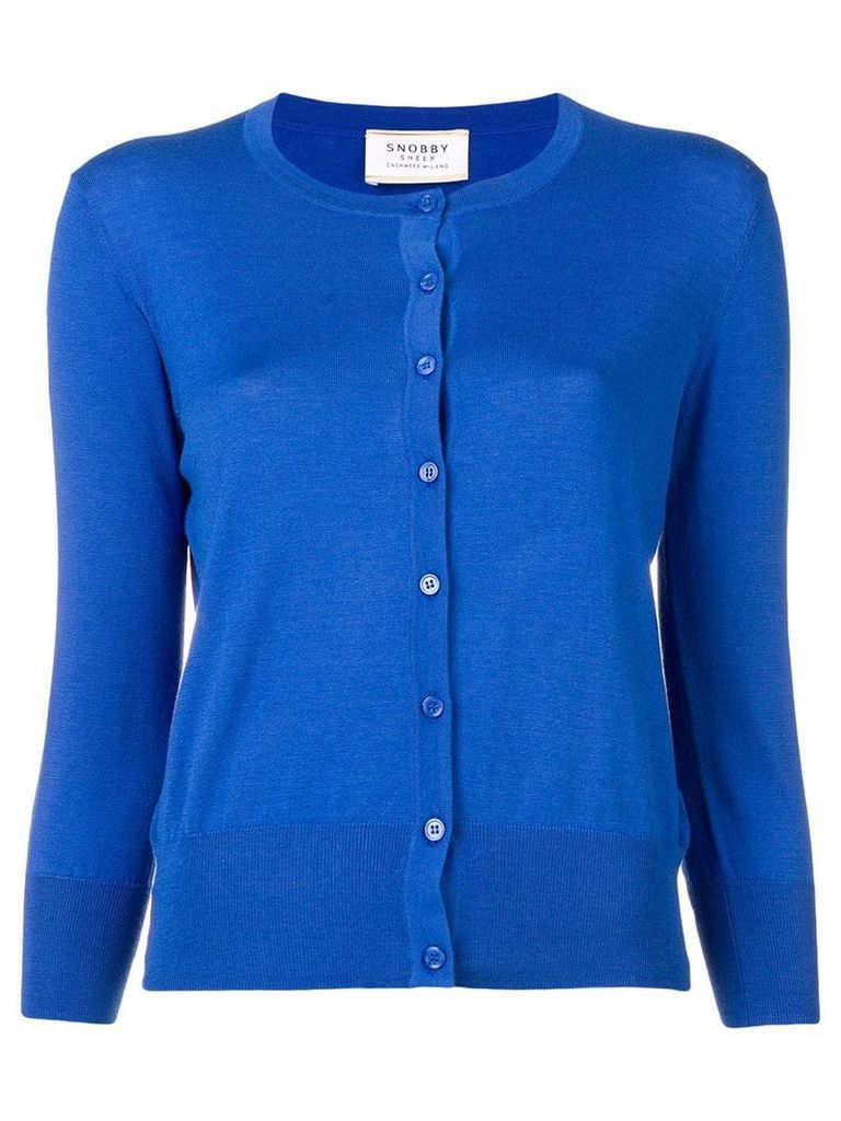 Snobby Sheep buttoned up cardigan - Blue