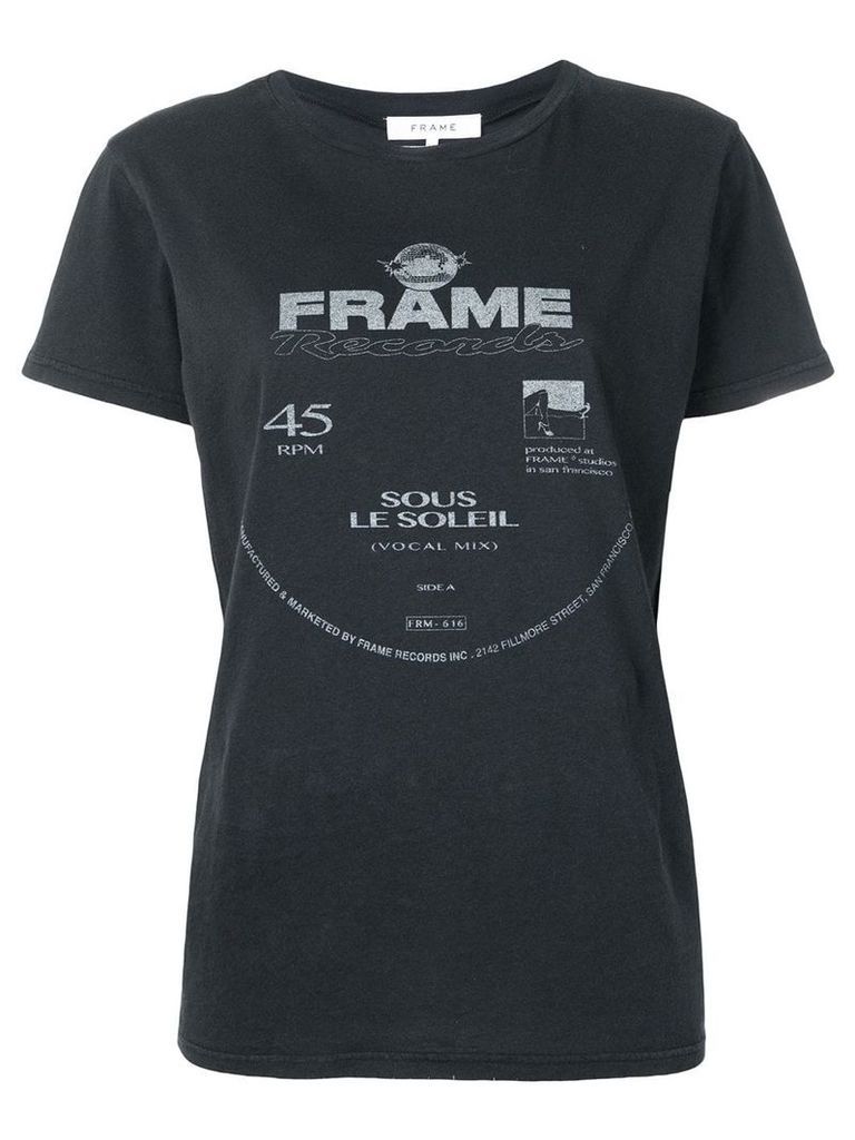 FRAME logo print T-shirt - Black