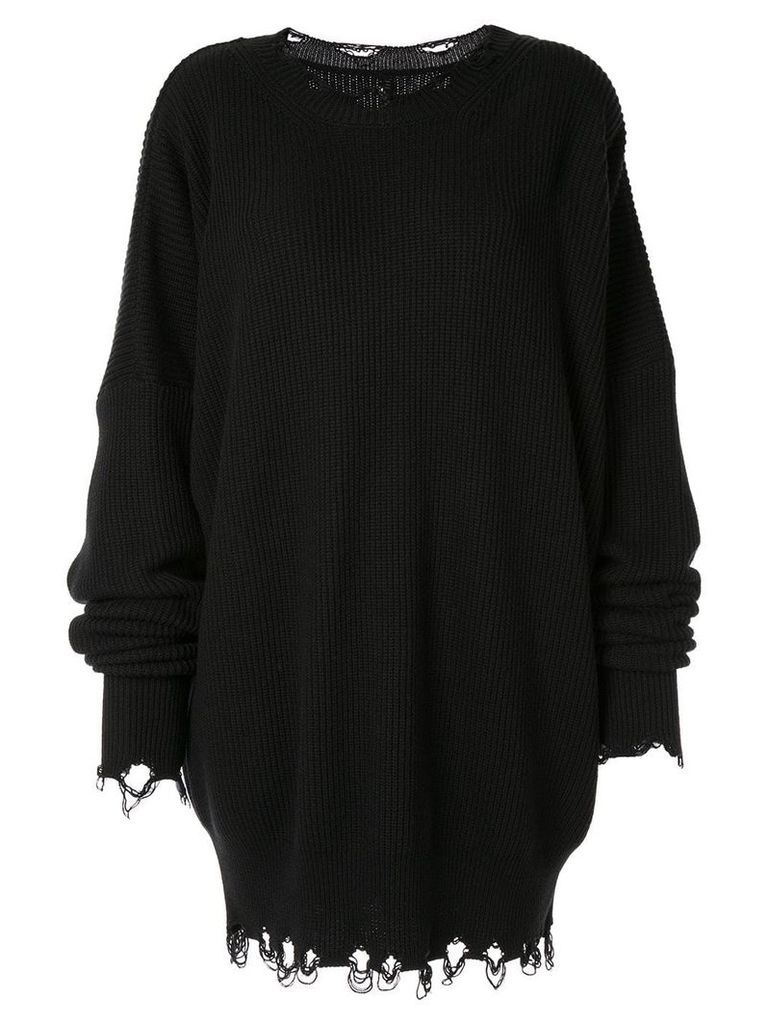 Unravel Project ribbed sweater dress - Black
