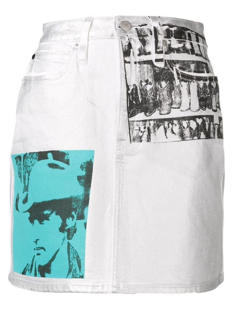 Calvin Klein Jeans Andy Warhol photo art skirt - White