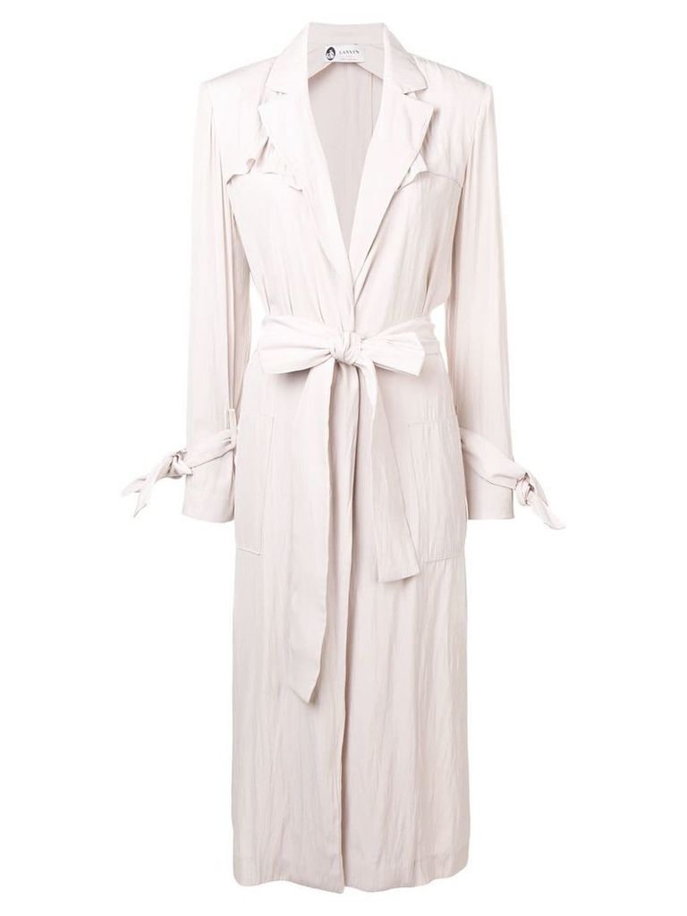 LANVIN belted trench coat - PINK