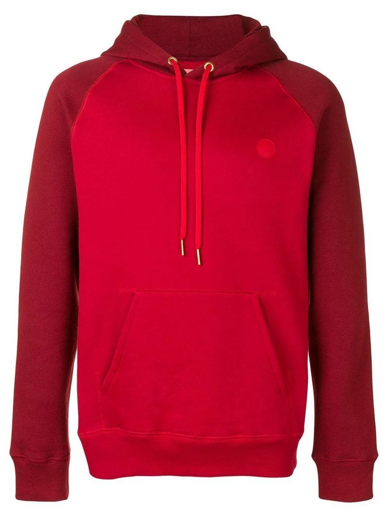 Acne Studios two-tone hoodie - Red