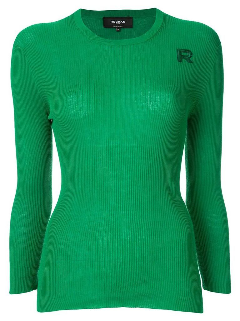 Rochas ribbed knit jumper - Green