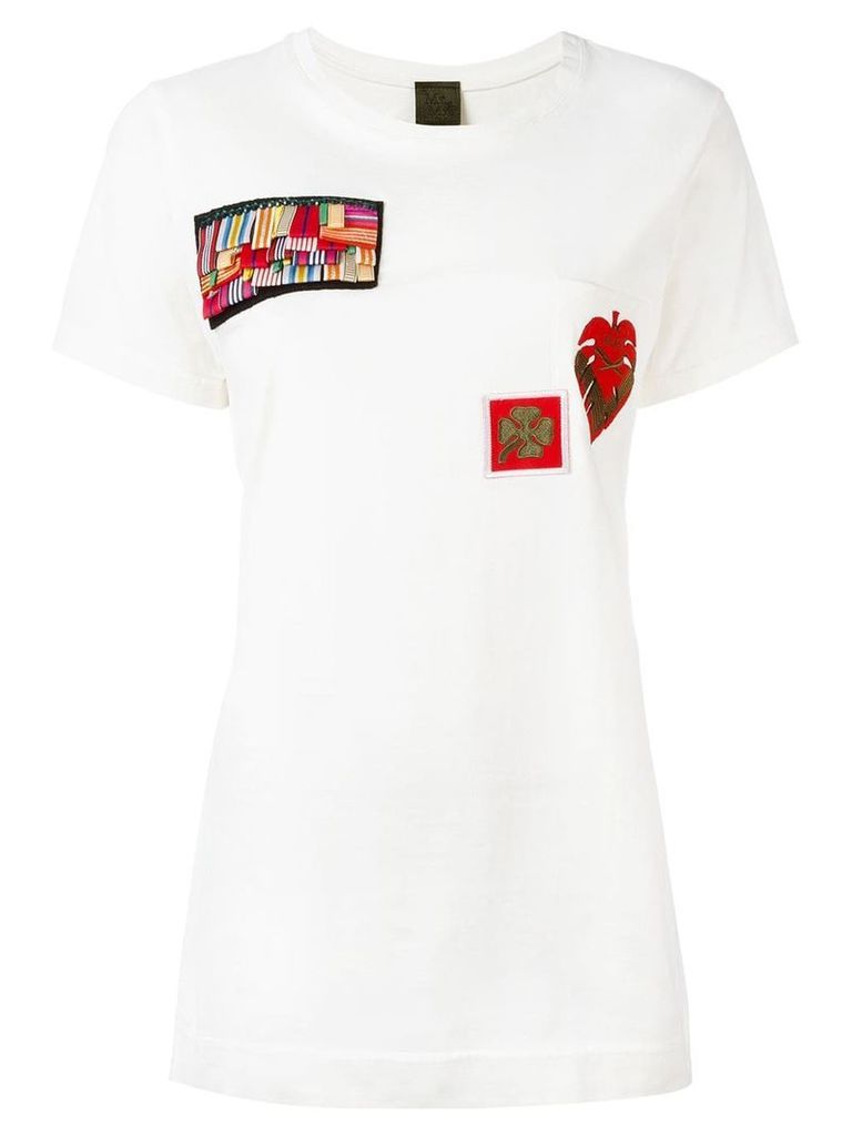 Mr & Mrs Italy multipatch T-shirt - White