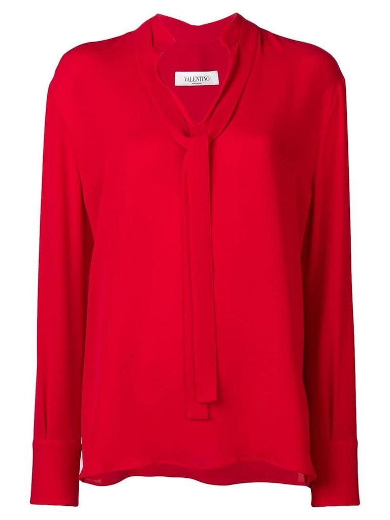 Valentino pussy bow shirt - Red