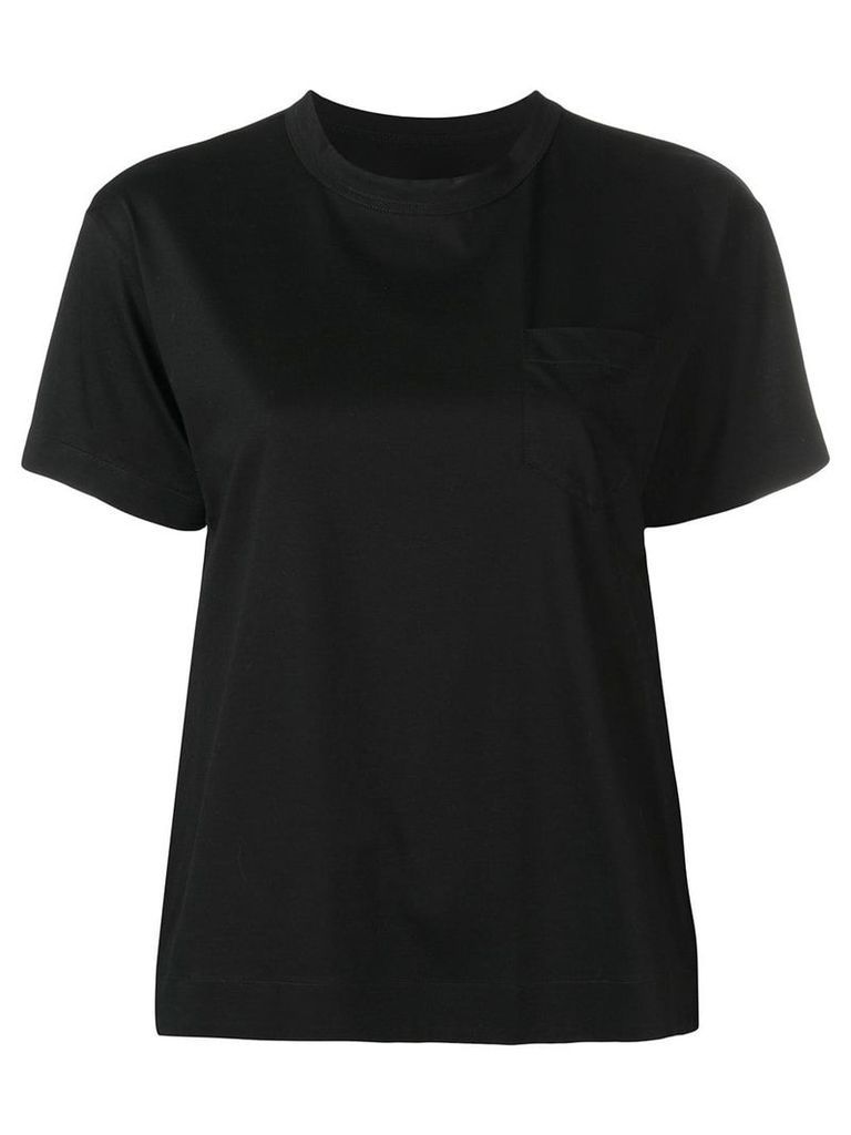 Sacai layered crewneck T-shirt - Black