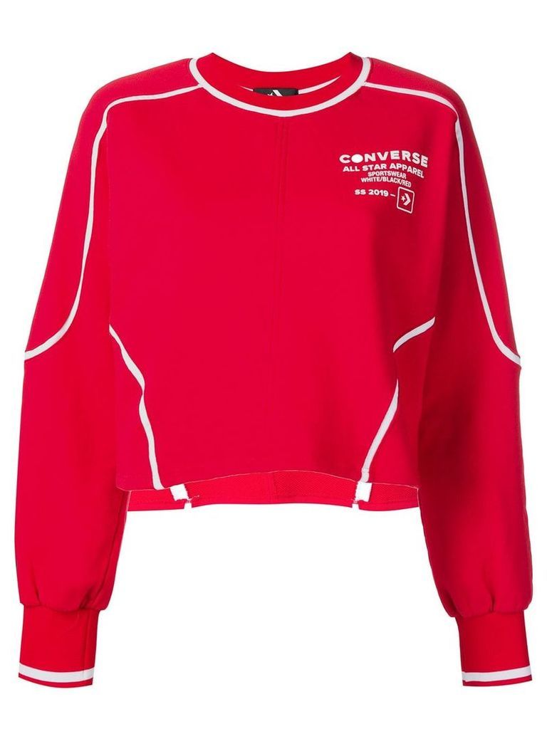 Converse logo printed sweatshirt - Red