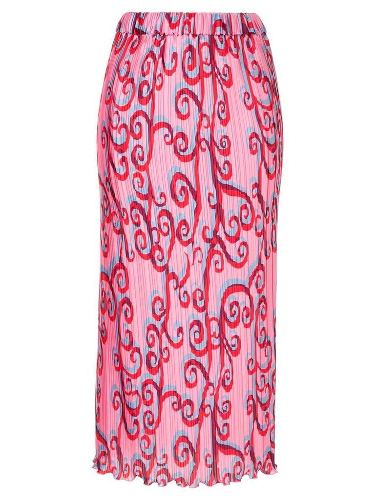 Romance Was Born Psychedelic Vine Skirt - PINK