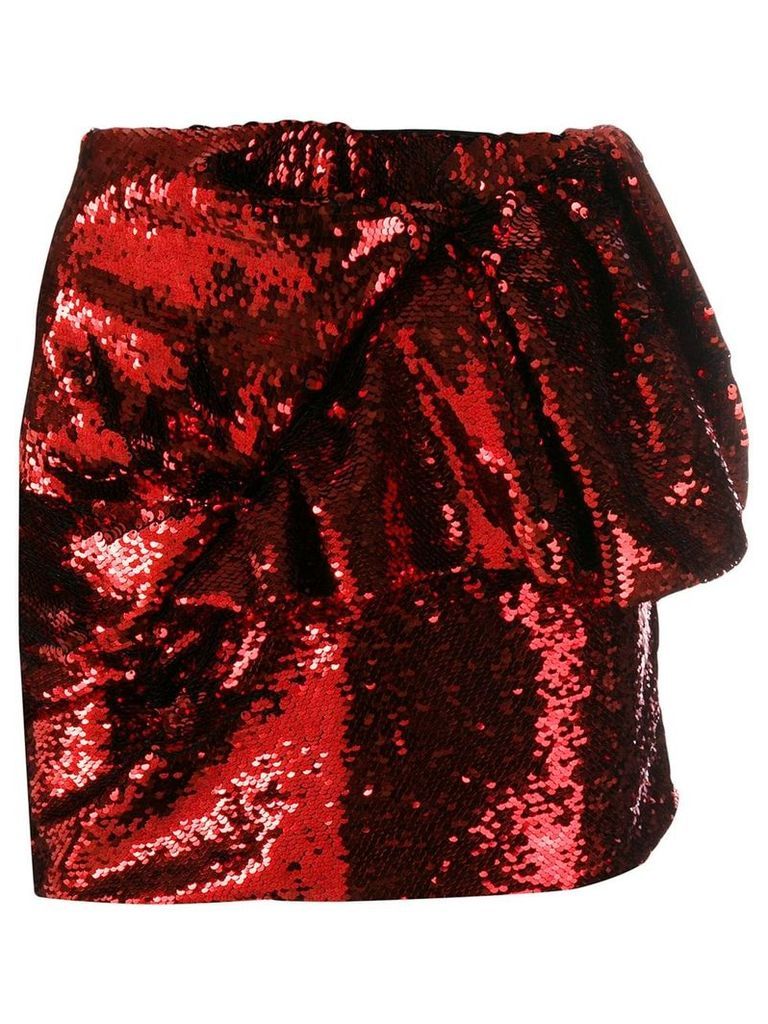 Alexandre Vauthier sequin mini skirt - Red