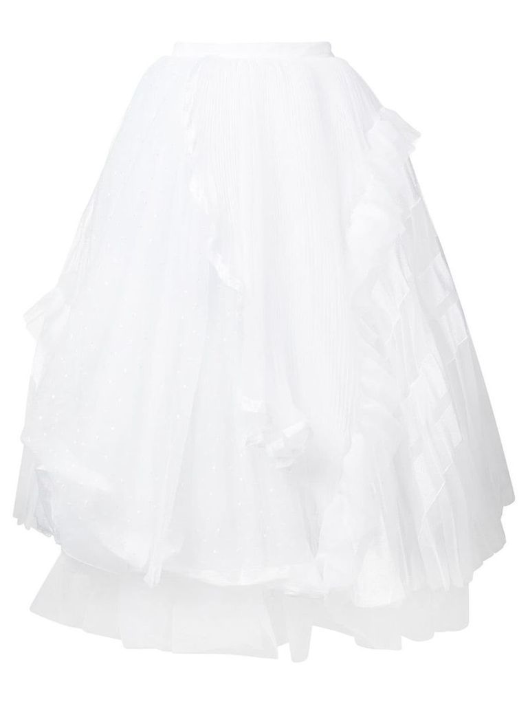 Ermanno Scervino voluminous mid-length skirt - White