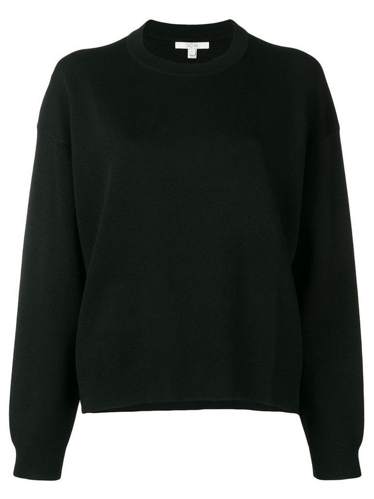 Dagmar long-sleeve fitted sweater - Black