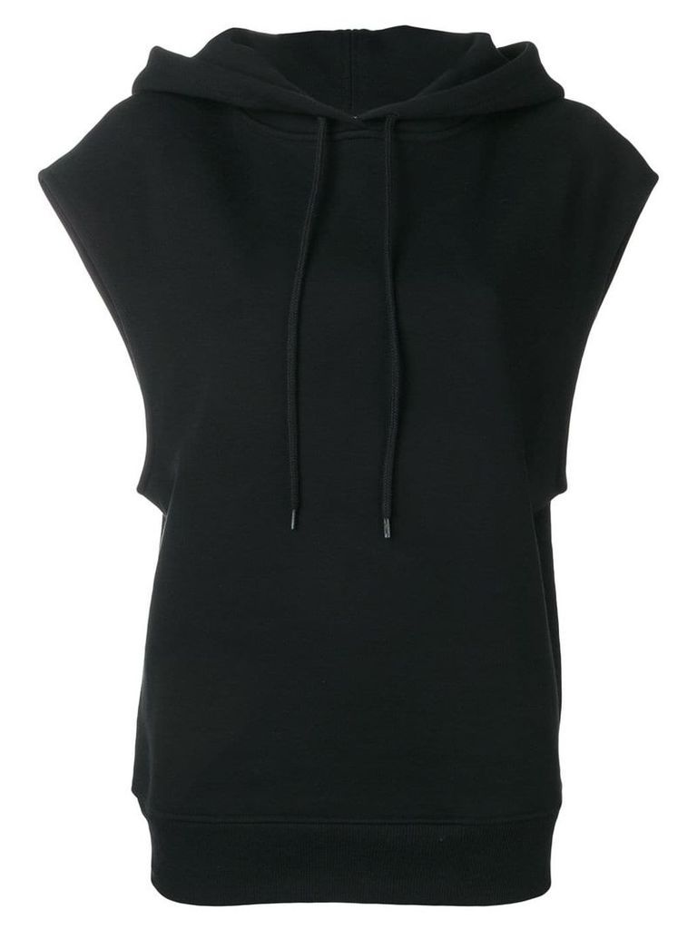 Courrèges sleeveless hoodie - Black