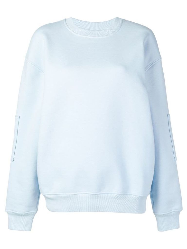 Courrèges oversized logo sweatshirt - Blue