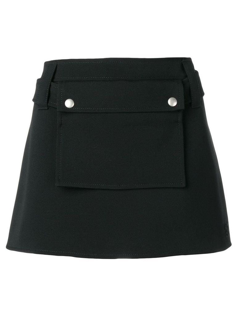 Courrèges a-line mini skirt - Black