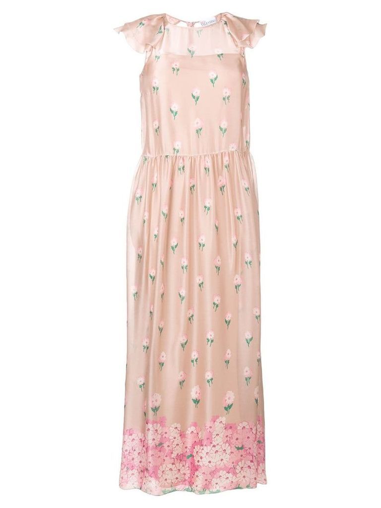 RedValentino floral print maxi dress - PINK
