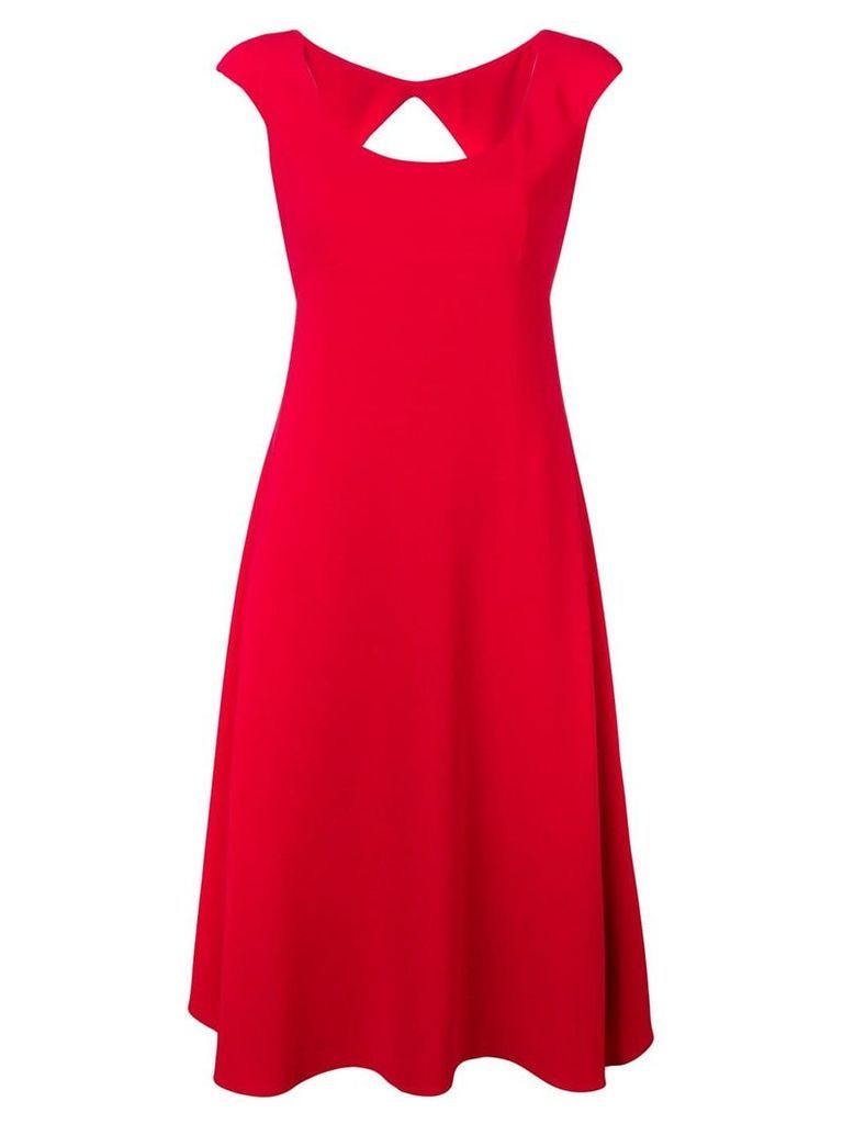 Aspesi classic fit-and-flare midi dress - Red