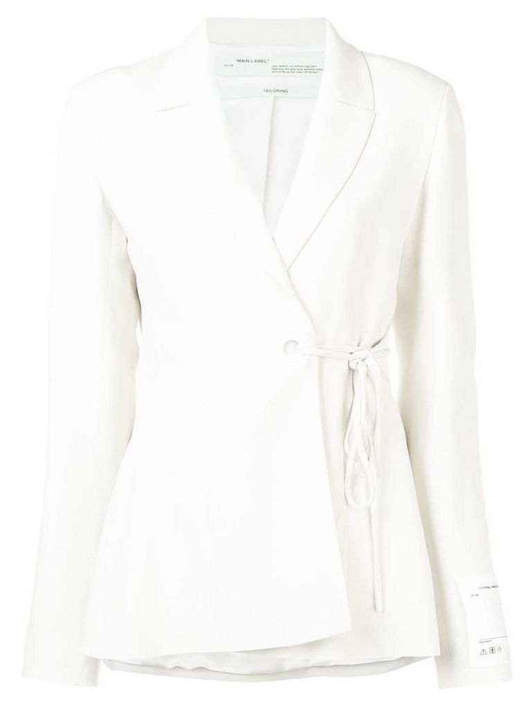 Off-White wrap-around blazer